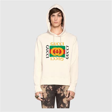 gucci sparkle hoodie|gucci logo velvet sweatshirt.